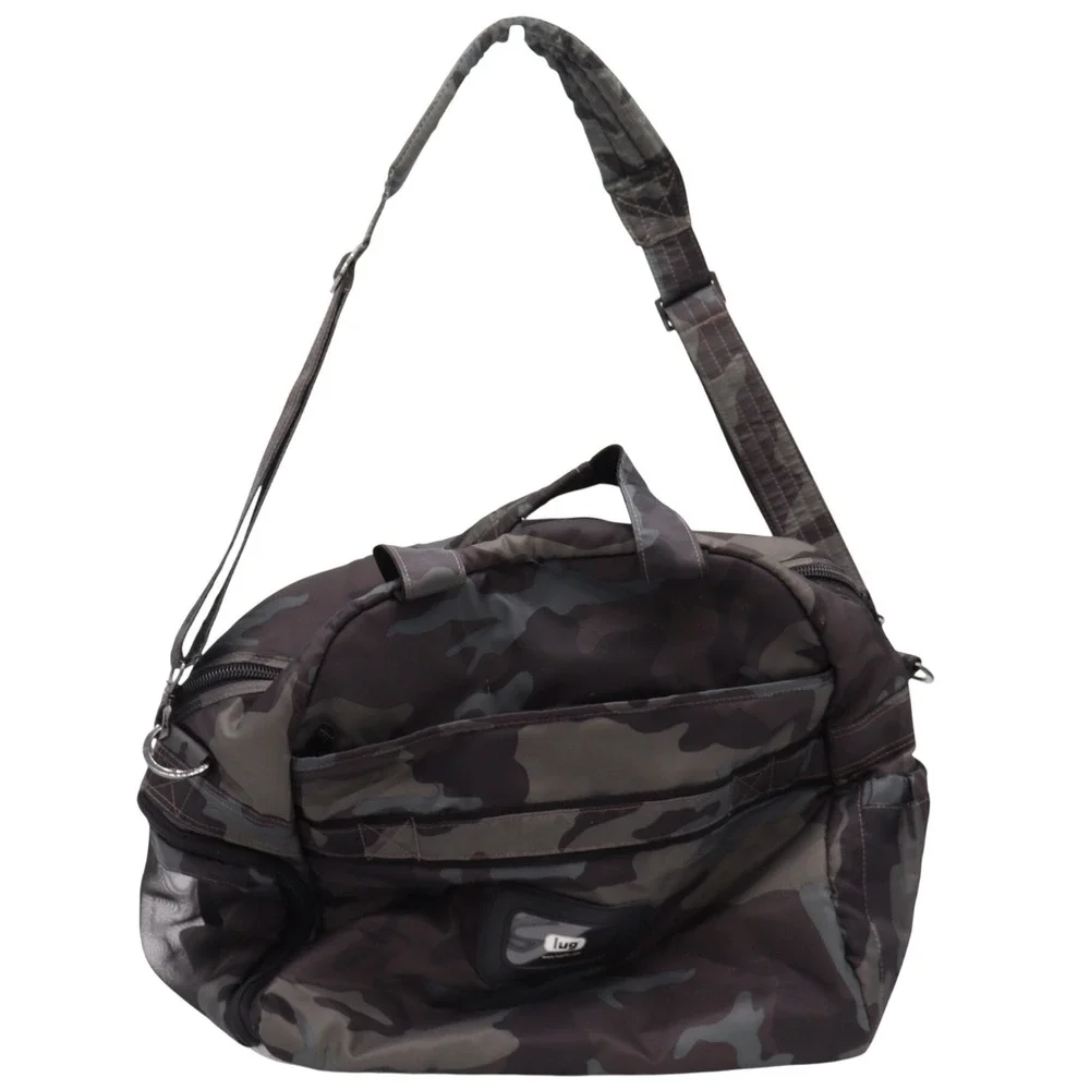 Lug Duffel Bag Unisex OS Boxer Camo Quilted Ventilated Shoe Pocket Excellent